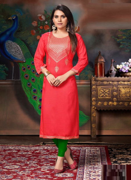 Kareena 4 Fancy Designer Embroidery Ethnic Wear Kurtis Collection Catalog